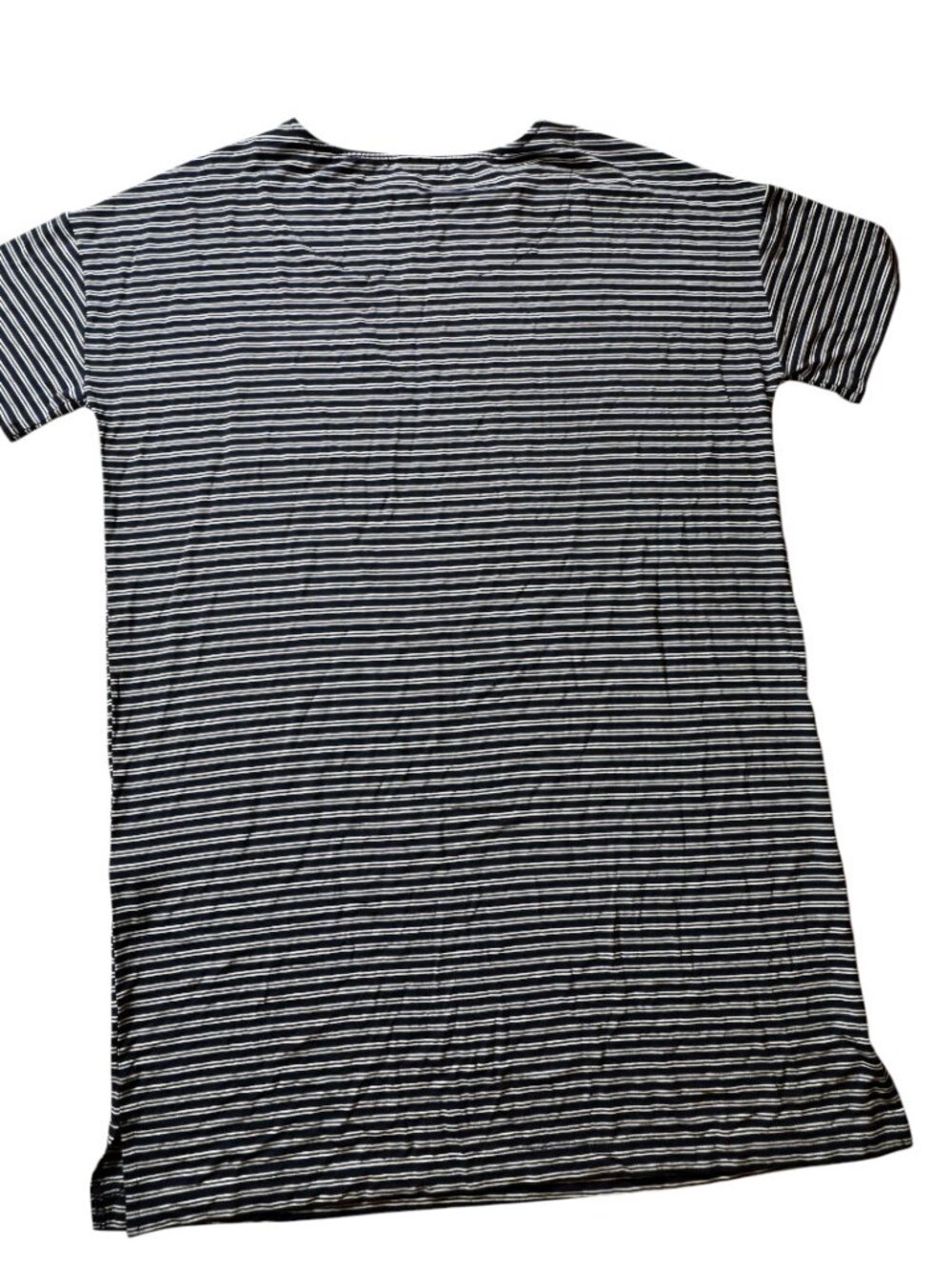 NWT Soma Cool Nights Short Sleeve Modern Nightshirt Navy Stripe Size M - Picture 9 of 9